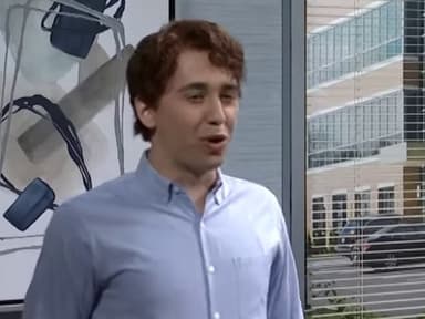 Robert, office employee in tight shorts